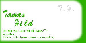 tamas hild business card